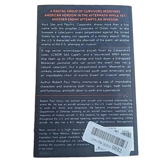 The Cassandra Event by Robert Paul Henry 484 pages Science Fiction Thrilling - Picture 2 of 2